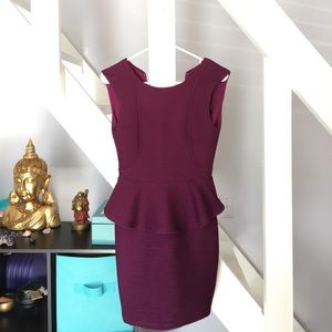 Akira Purple Peplum Dress